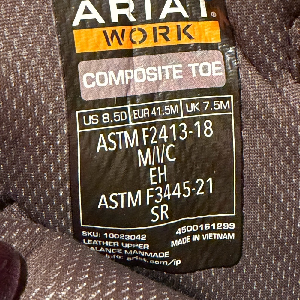 Ariat Composite Toe Work Boots - image 7